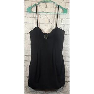 Diabless Sleeveless Mini Dress Black Cocktail‎ Party Gemstone Embellished